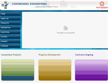 Tablet Screenshot of coromandelengg.com